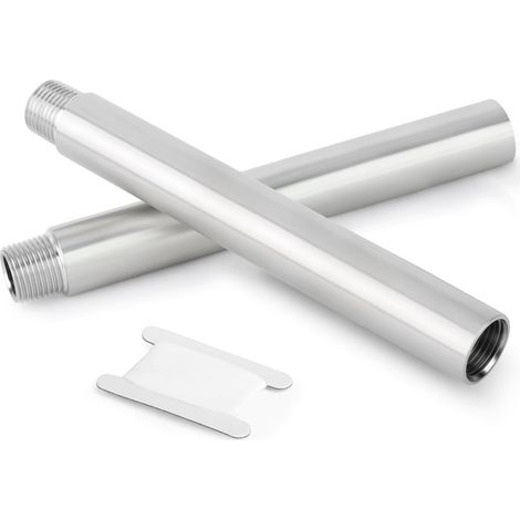 2 Pièces 1/4" BSP Mâle vers Femelle x 200mm Raccord de Rallonge de Tuyau, Adaptateur Droit en Acier Inoxydable 304 Connecteur pour Eau, Air, Gaz et Plomberie (1/5)