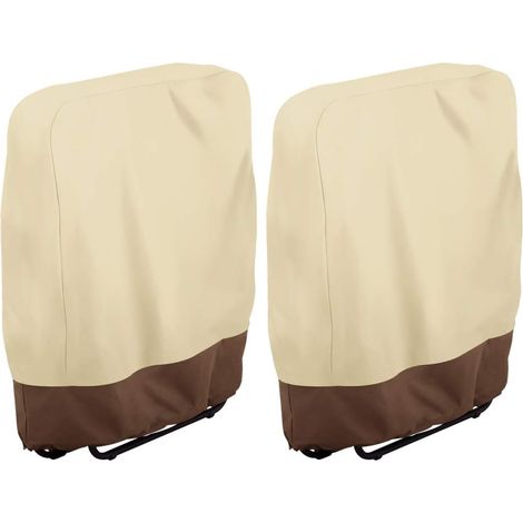 Lot de 2 Housse chaise zéro gravité, Imperméable Tissu Oxford 210D, Anti-poussière Protection UV, Jardin Extérieur (1/4)