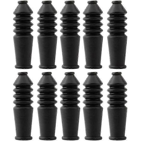 Convient pour 10 gaines de protection anti-poussière pour câbles de freins V-Brake pliables de VTT - Accessoires (noir) - Bon (1/3)