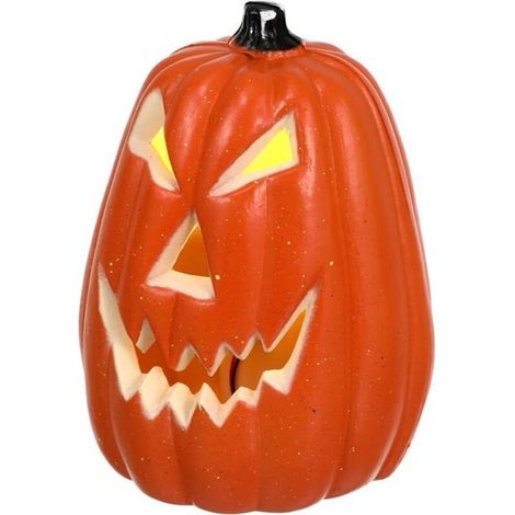 Lanterne citrouille LED d'Halloween, Jack-o'-lantern, décoration lumineuse pour fêtes d'intérieur. (1/4)