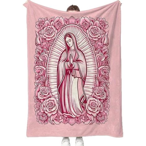Couvertures Douces pour Femmes - Couverture Religieuse Vierge Marie - Plaid (1/5)