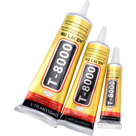 3er-Packung T8000-Klebstoff, geeignet für DIY-Spielzeug aus Handys, Tablets, Kopfhörern, Keramik, Metallen, Stoffen usw. (175 ml) (1/5)