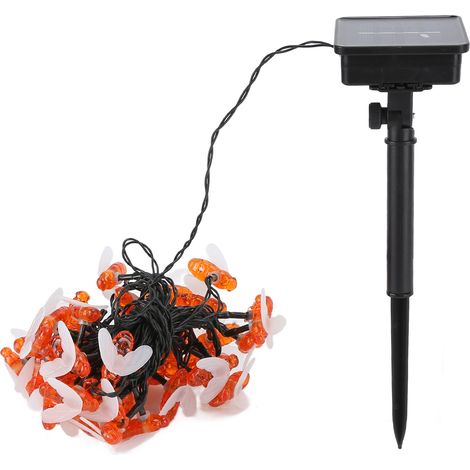 Guirlande lumineuse solaire LED bicolore étanche, éclairage décoratif pour jardin et terrasse extérieurs, blanc chaud, 7 m, 50 LED, 8 modes d'éclairage-AquaForge