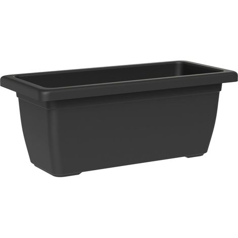tera® Pflanzkasten TIKAL Ash anthrazit rechteckig 100 cm - Kunststoff