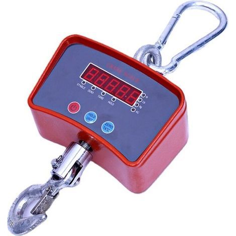 1000 kg Crane Dynamometer Scale with Industrial Hanging Hook, Wireless Crane Weighing Kilogram Scale, Small Hook Weighing Scale, Electronic Crane Scale (1/5)