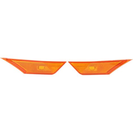 Couvercle de clignotants latéraux LED, 1 paire, 34300 TE H01, anti-rayures, boîtier de lampe gauche droite jaune (1/5)