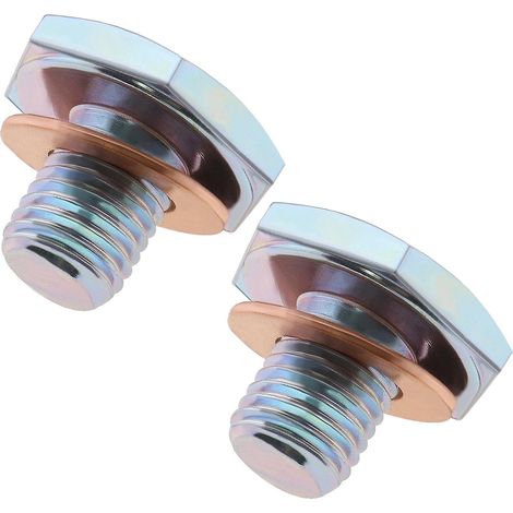 2pcs Bouchon de Vidange d'huile de Voiture MN982163 1146063 0311.29 M10x1.25 Filetage Moteur Puisard Écrou de Vidange Boulon avec Joint Pièces de Rechange Automobiles (1/5)