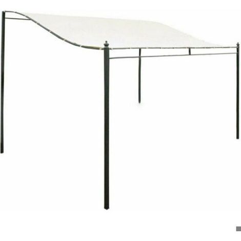 Toile rechange pavillon tonnelle 300D 3x2.6m -Nosheir- Imperméable, résiste déchirure, sans support (1/4)
