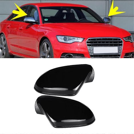 Auto-Rückspiegelabdeckung in Schwarz --