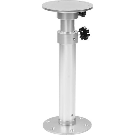Pied de table réglable 445-690mm, rotation 360°, alliage d'aluminium pour camping-car, bateau, yacht, maison (1/5)