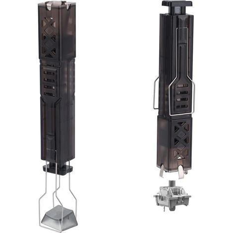 2-in-1-Tastenkappenabzieher für mechanische Tastaturen, Werkzeug aus Edelstahl 304 mit 4-Zinken-Griff und einfacher Auswurffunktion, Tastenkappenabzieher für Gaming-Tastaturen (1/5)