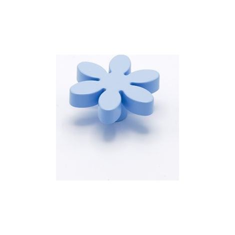 Pomello per mobile e cassetti Fiore Bimbi Azzurro  Ø 56 mm