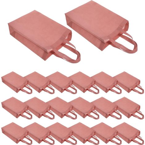 Pack of 20 Non-Woven Shopping Bags, Lightweight and Durable, for Daily Shopping and Small Businesses, with Sturdy and Foldable Handles (1/5)