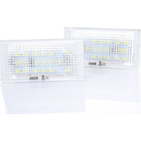 Juego de 2 luces LED para matr铆cula BMW 3 E46 98-03 2 PUERTAS COUP脡 (1/2)