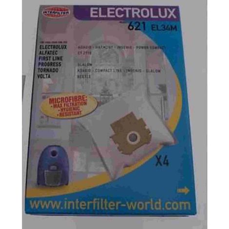 Sac pour aspirateur ELECTROLUX - Boîte de 5 sacs + 1 filtre - Avec/sans sac - Mixte