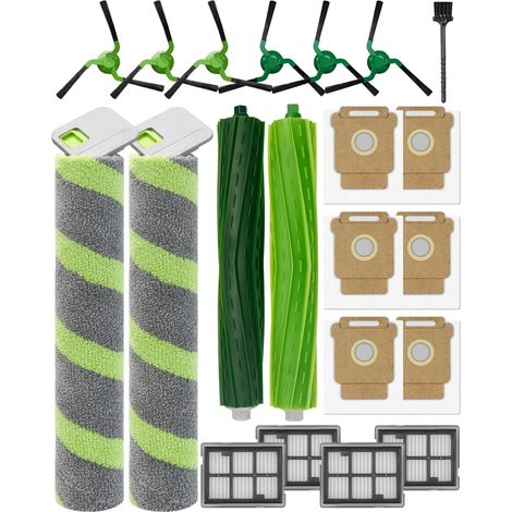 Kit Accessoires iRobot Roomba Max 705 706 - 21 Pièces - Brosses Rouleaux Filtres Sacs - Nettoyage Sol Dur Tapis (1/5)