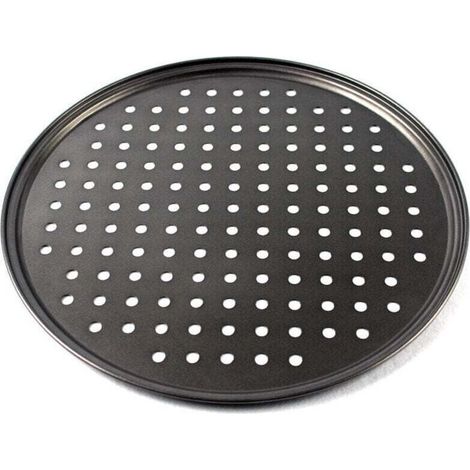 Moule À Pizza Ronde Perforée Anti-Adhésive Plaque Cuisson Four Professionnel Grande Taille