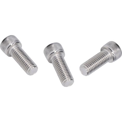 Vis M12x30 tête cylindrique creuse DIN 912, 20 pièces, filetage grossier, acier inoxydable A2-70, pas 1,75 mm (1/5)