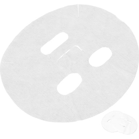 50 feuilles en coton pour masques faciaux, parfaites pour soins de beauté à domicile et instituts, compresses humides faites maison (1/5)