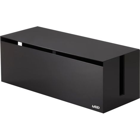 Yamazaki 2708 Web Cable Box, Brown, PCABS Resin, 40 x 15.5 x 14.5 cm (1/5)