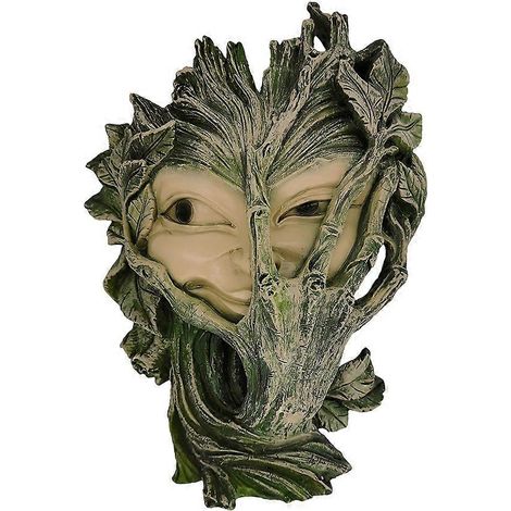 Sculpture de plante grimpante aux mains musclées, en résine, décoration murale. (1/5)