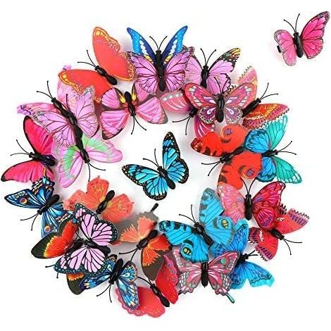 28 Pièces Papillon Pince à Cheveux,Barrettes de Papillons Colorées 3D Clips à Cheveux de Papillon pour Accessoires de Cheveux d’Adolescents Femmes (1/5)