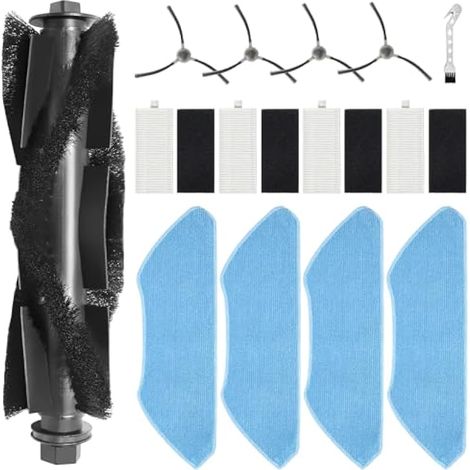 Accesorios adecuados para la aspiradora Lefant M1: repuestos, 1 cepillo principal, 4 cepillos laterales, 4 filtros HEPA, 4 paños. (1/5)