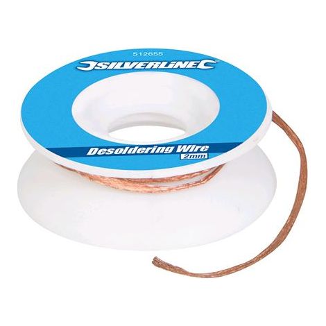 TRECCIA RAME DISSALDATURA DISSALDARE FILO GIUNTI SALDATURA 2mm 512655