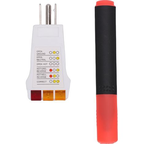 Erdungsprüfset mit Ausgangsmessgerät, Leitfähigkeitsstift für Laken, Teppiche, Decken, Armbänder, Kissenbezüge, US-Stecker (1/5)