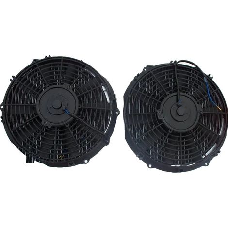 Radiador de aluminio con cubierta y ventiladores, tamaño del núcleo 642x360x52 mm, tamaño total 433x666x60 mm, tamaño de entrada/salida 35 mm, ubicación frontal, compatible con Nissan Silvia S13 1989- (1/5)