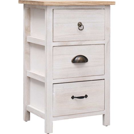 Maison Exclusive - Mobiletto 35x25x57 cm in Legno di Paulownia (1/5)