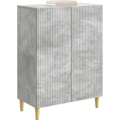 Maison La Vie - Buffet Salon Moderne - Meuble de rangement - Gris béton 66 x 34,5 x 90 cm Bois d'ingénierie bu4472
