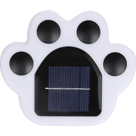 Lampe solaire de jardin, éclairage extérieur pour terrasse, lampe de jardin LED étanche pour allée extérieure (blanche) (2 pièces) (1/5)