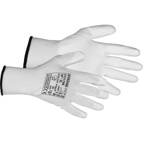 Handschuhe ST BROTULA White 10/XL, Gartenhandschuhe, weiß, mit Blister