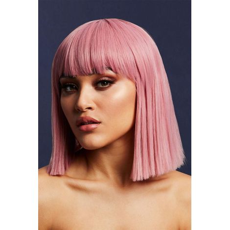 Fever Lola Wig - Ash Pink - Blunt Cut Bob with Fringe - 30cm/ 12in - 70286