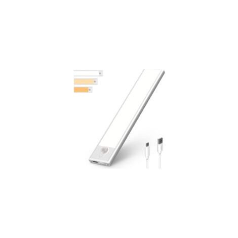 Lampe de Placard - 31 LEDs Eclairage Led Rechargeable Interieur Placard, Sans Fil,Magnétique, Dimmable Lampe Led Detecteur Mouvement,Lumière Led pour Armoire Placard Escalier Cuisine Couloir 4000K
