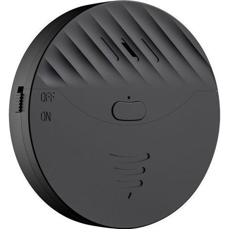 Alarme intelligente WiFi Tuya 130 dB pour portes et fenêtres, capteur de vibrations, alerte de sécurité, compatible avec Smart Life (noir)