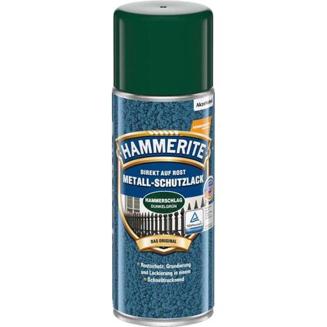 HAMMERITE Metallschutz-Lack Hammerschlag Dunkelgrün 400ml - 5087603