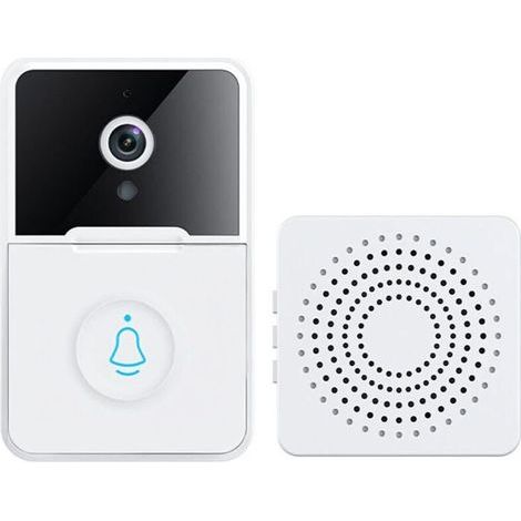 X3pro Kabellose Video-Türklingel, Smart, Mikrofon, Weiß (1/4)