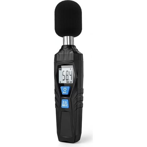 Sonómetro Mestek SL720 30–130 dB – Detector de ruido – Dispositivo de medición – Mini sonómetro – Indicador de nivel de sonido (1/5)