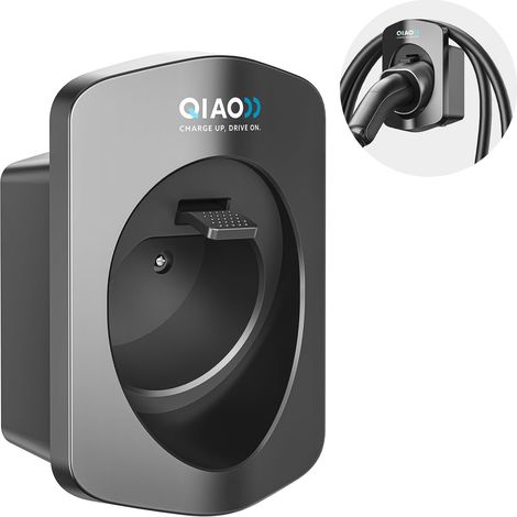 Support de chargeur EV type 2, organisateur câble mural pour voitures électriques IEC 62196-2, gestion du charge intérieur/extérieur - (1/5)