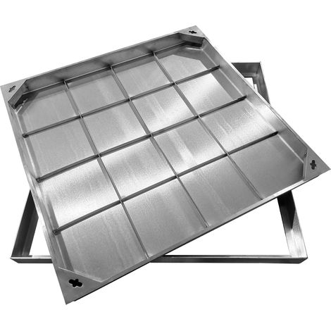 Couvercle de Regard encastré en Acier Inoxydable-Passage:740x740mm-A15 Couvercle à carreler encastré en Acier Inoxydable-pour intérieur (1/5)