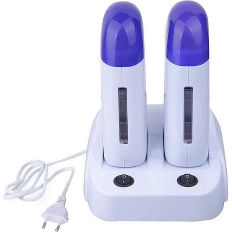 Chauffe Cire Roll on Epilation Epilateur roll on Appareil Cartouches Cire épilation(Double) (1/5)
