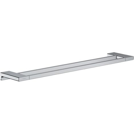 Hansgrohe AddStoris Bathroom Double Towel Rail Chrome Wall Mounted Modern 648mm (1/2)
