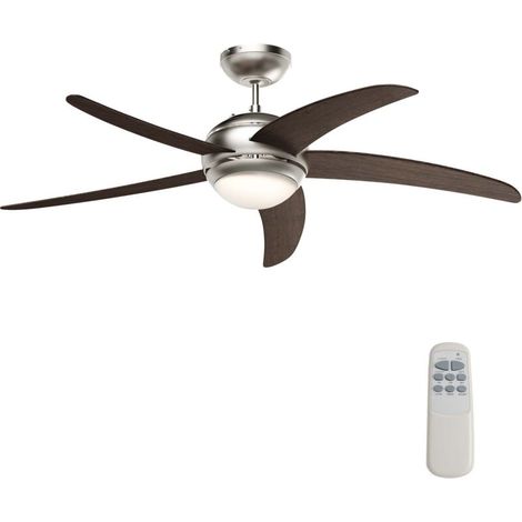 Leiser 70-W-Deckenventilator – 5 MDF-Flügel – Ø 136 cm – Integriertes Licht – Sommer-/Wintermodus – Fernbedienung mit Timer (1/5)