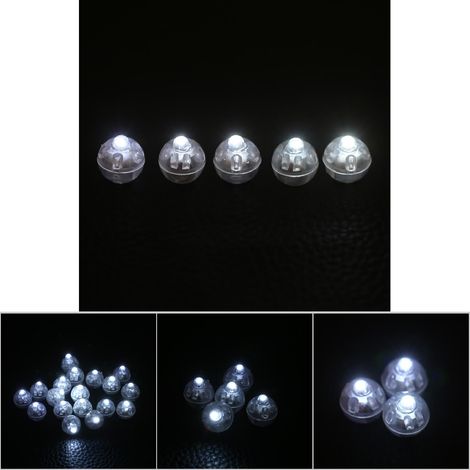 Lot de 100 lampes boules lumineuses blanches à effet lumineux, idéales pour décorer la maison, Noël, un mariage ou une fête. (1/4)