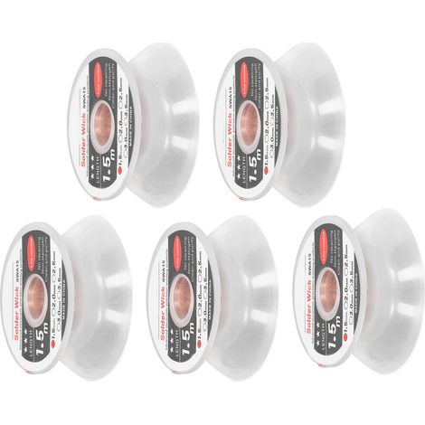 mèches à dessouder de précision électronique avancée, sans nettoyage, faible résidu, 1,5 mètre, 1,5 mm (1/5)