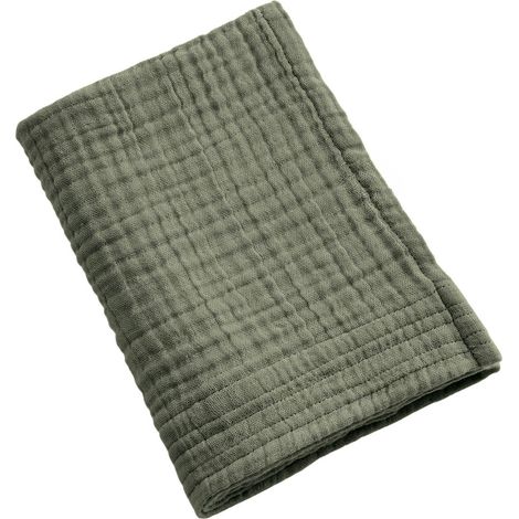 Serviette Invité Gaïa 30 x 50 cm – Gaze de Coton Unie Romarin