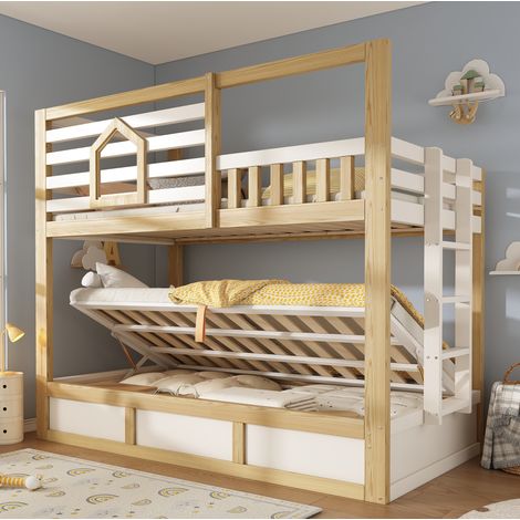 letto letto matrimoniale salvaspazio a castello 90x200 OKMYHOME (1/5)