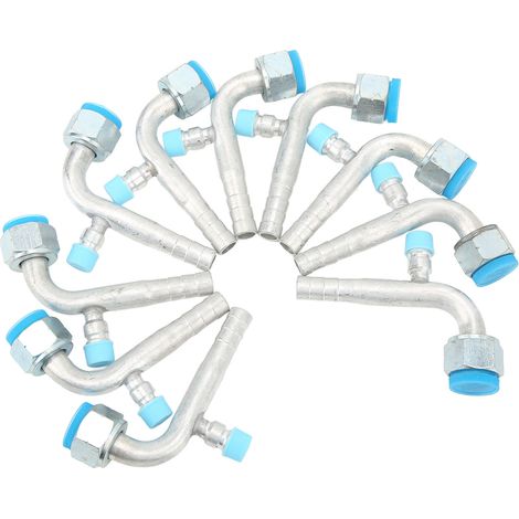 10PCS Raccords Tuyau Climatisation Auto Aluminium Universel 13mm 14.5mm Camion Engin Chantier Modification AC (1/5)